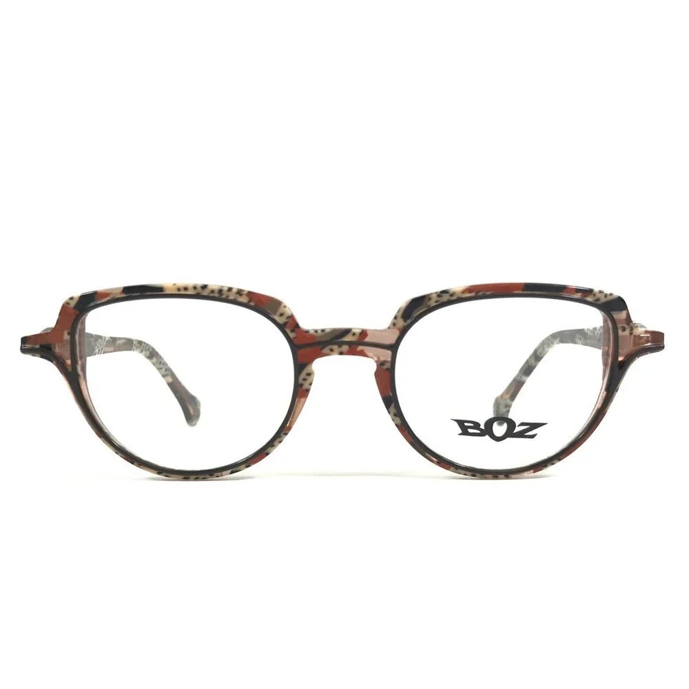 BOZ Eyeglasses Frames DONG 9095 Festival Brun Brown Pink White 46.5-20-140